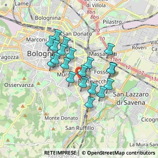 Mappa Via Laura Bassi Veratti, 40137 Bologna BO, Italia (1.444)