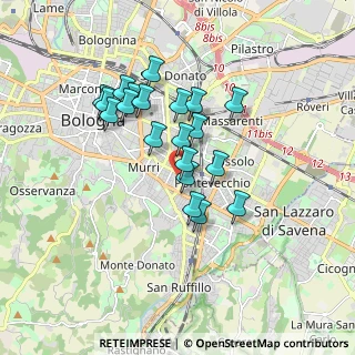 Mappa Via Laura Bassi Veratti, 40137 Bologna BO, Italia (1.471)