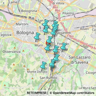 Mappa Via Laura Bassi Veratti, 40137 Bologna BO, Italia (1.35571)