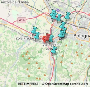 Mappa Via Luigi Boccherini, 40033 Casalecchio di Reno BO, Italia (2.87692)