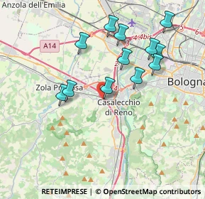 Mappa Via Luigi Boccherini, 40033 Casalecchio di Reno BO, Italia (3.72167)