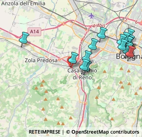 Mappa Via Luigi Boccherini, 40033 Casalecchio di Reno BO, Italia (4.68294)