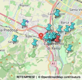 Mappa Via Luigi Boccherini, 40033 Casalecchio di Reno BO, Italia (1.622)