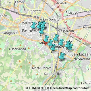 Mappa Via dello Sterlino, 40137 Bologna BO, Italia (1.43824)
