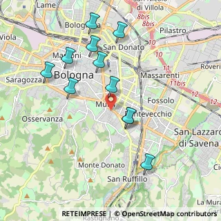 Mappa Via dello Sterlino, 40137 Bologna BO, Italia (1.98364)