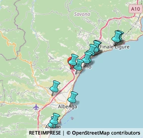 Mappa Via Marici, 17055 Toirano SV, Italia (7.08667)