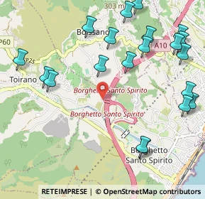 Mappa Via Marici, 17055 Toirano SV, Italia (1.3555)