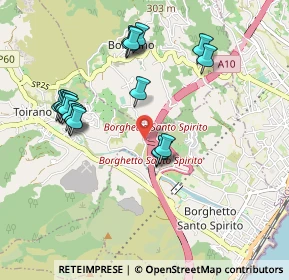 Mappa Via Marici, 17055 Toirano SV, Italia (1.001)
