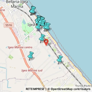Mappa Via dei Mille, 47841 Bellaria-Igea Marina RN, Italia (1.03)