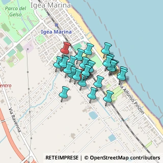 Mappa Via dei Mille, 47841 Bellaria-Igea Marina RN, Italia (0.275)