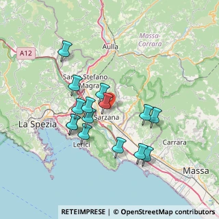 Mappa Via Monticello, 19038 Sarzana SP, Italia (6.67533)