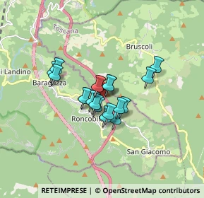 Mappa Via di Cà Fabbiani, 40035 Baragazza BO, Italia (1.06842)