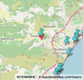 Mappa Largo Sgorini, 17055 Toirano SV, Italia (3.03727)