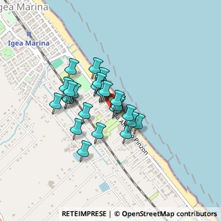 Mappa Via Alfredo Pinzon, 47814 Bellaria-Igea Marina RN, Italia (0.3)