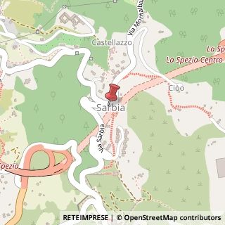 Mappa Via Montalbano, 84, 19125 La Spezia, La Spezia (Liguria)