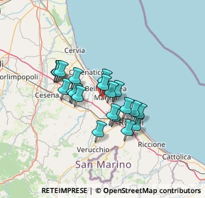 Mappa Via Cesare Battisti, 47814 Bellaria-Igea Marina RN, Italia (10.085)