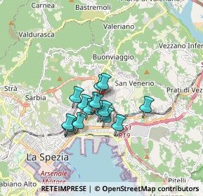 Mappa Galligani 1, 19126 La Spezia SP, Italia (1.23188)