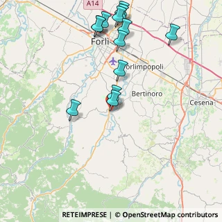 Mappa Via Paolo Mastri, 47014 Meldola FC, Italia (9.46538)