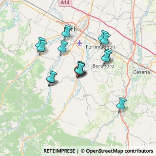 Mappa Via Paolo Mastri, 47014 Meldola FC, Italia (6.198)
