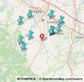 Mappa Via Giordano Bruno, 47014 Meldola FC, Italia (7.02364)