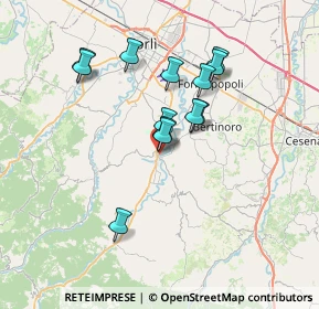 Mappa Via Giordano Bruno, 47014 Meldola FC, Italia (6.12077)