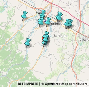 Mappa Via Giordano Bruno, 47014 Meldola FC, Italia (5.89875)