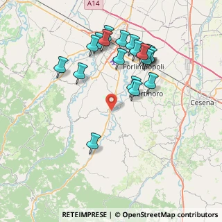 Mappa Via Giordano Bruno, 47014 Meldola FC, Italia (8.0415)