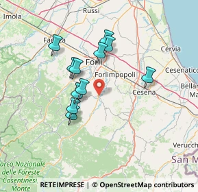 Mappa Via Giordano Bruno, 47014 Meldola FC, Italia (12.07636)