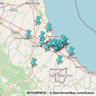 Mappa Via G. Pascoli, 47035 Gambettola FC, Italia (9.51368)