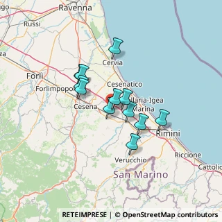 Mappa Via G. Pascoli, 47035 Gambettola FC, Italia (10.09667)