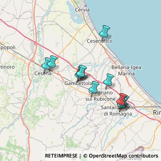 Mappa Via G. Pascoli, 47035 Gambettola FC, Italia (6.64083)