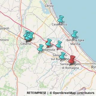 Mappa Via G. Pascoli, 47035 Gambettola FC, Italia (7.3)