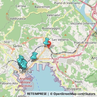 Mappa SS 1 Via Aurelia, 19126 La Spezia SP, Italia (2.69083)
