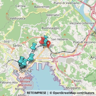 Mappa SS 1 Via Aurelia, 19126 La Spezia SP, Italia (2.32)
