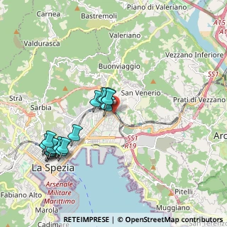 Mappa SS 1 Via Aurelia, 19126 La Spezia SP, Italia (2.08353)