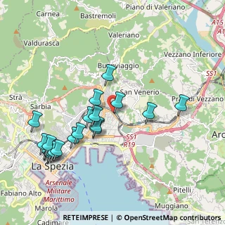 Mappa SS 1 Via Aurelia, 19126 La Spezia SP, Italia (2.1795)