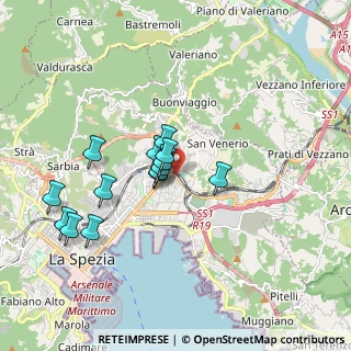 Mappa SS 1 Via Aurelia, 19126 La Spezia SP, Italia (1.57571)