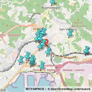 Mappa SS 1 Via Aurelia, 19126 La Spezia SP, Italia (1.00056)
