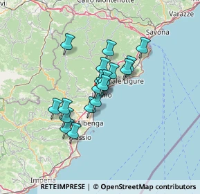 Mappa DIETRO CONAD, 17025 Loano SV, Italia (9.78333)