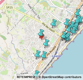 Mappa Via Vittorio Alfieri, 17025 Loano SV, Italia (0.6385)