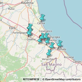 Mappa Via Fondi I, 47035 Gambettola FC, Italia (10.09333)