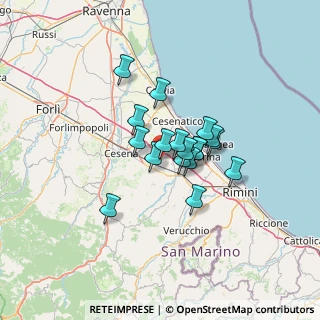 Mappa Via Fondi I, 47035 Gambettola FC, Italia (8.97889)
