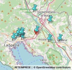 Mappa Via Fresonara, 19021 Arcola SP, Italia (3.76083)