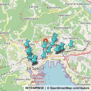 Mappa Via Paolo Emilio Taviani, 19125 La Spezia SP, Italia (1.593)