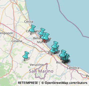 Mappa Via Cardano, 47814 Bellaria-Igea Marina RN, Italia (13.56059)