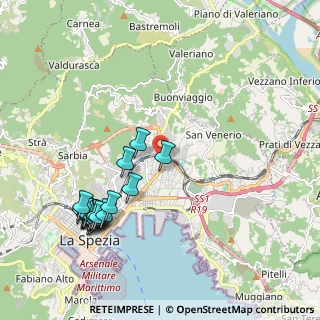 Mappa Via del Canaletto, 19125 La Spezia SP, Italia (2.3985)