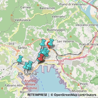 Mappa Via del Canaletto, 19125 La Spezia SP, Italia (1.66429)