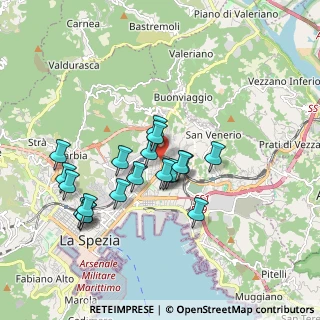 Mappa Via del Canaletto, 19125 La Spezia SP, Italia (1.6735)