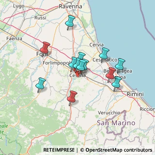 Mappa Via Ponte Abbadesse, 47521 Cesena FC, Italia (11.45231)