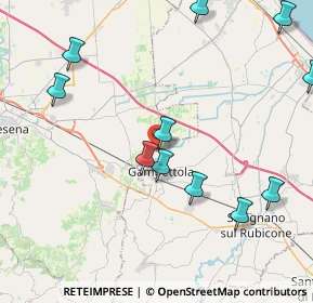 Mappa Via Capannaguzzo, 47035 Gambettola FC, Italia (4.88636)